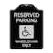 Signmission Reserved Parking Wheelchair W/ Graphic Heavy-Gauge Aluminum Sign, 24" x 18", BS-1824-22996 A-DES-BS-1824-22996 - alternate 1